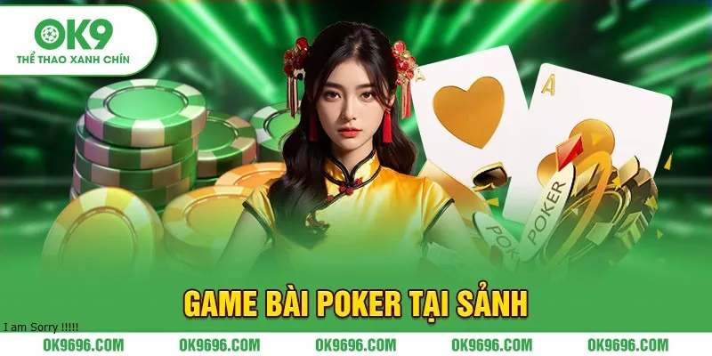 Game bài poker tại sảnh